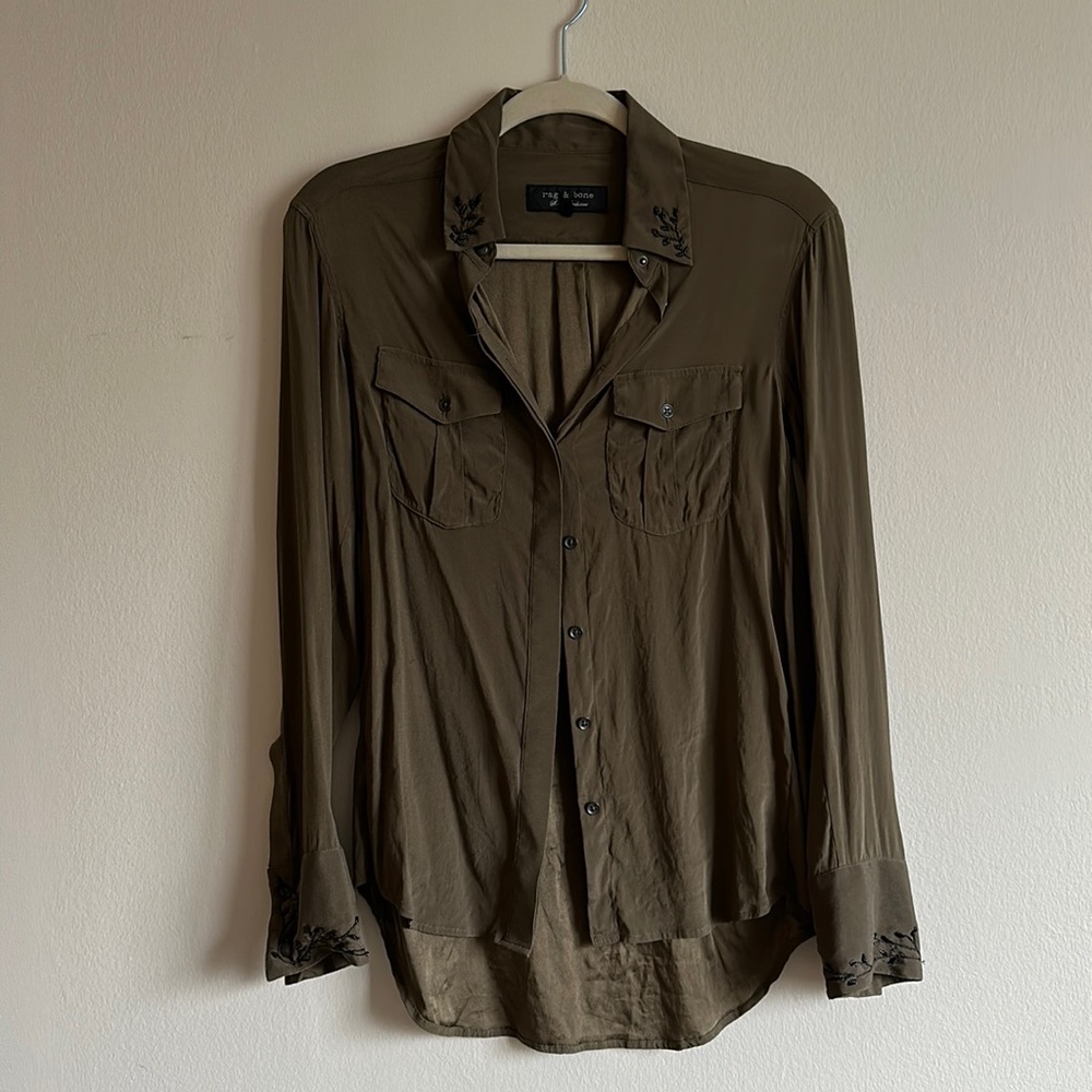 Rag & Bone Embellished Button Down - image 1